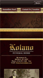 Mobile Screenshot of kolanofuneralhome.com